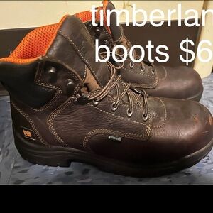 Timberland Men's Dark Brown Leather Boots